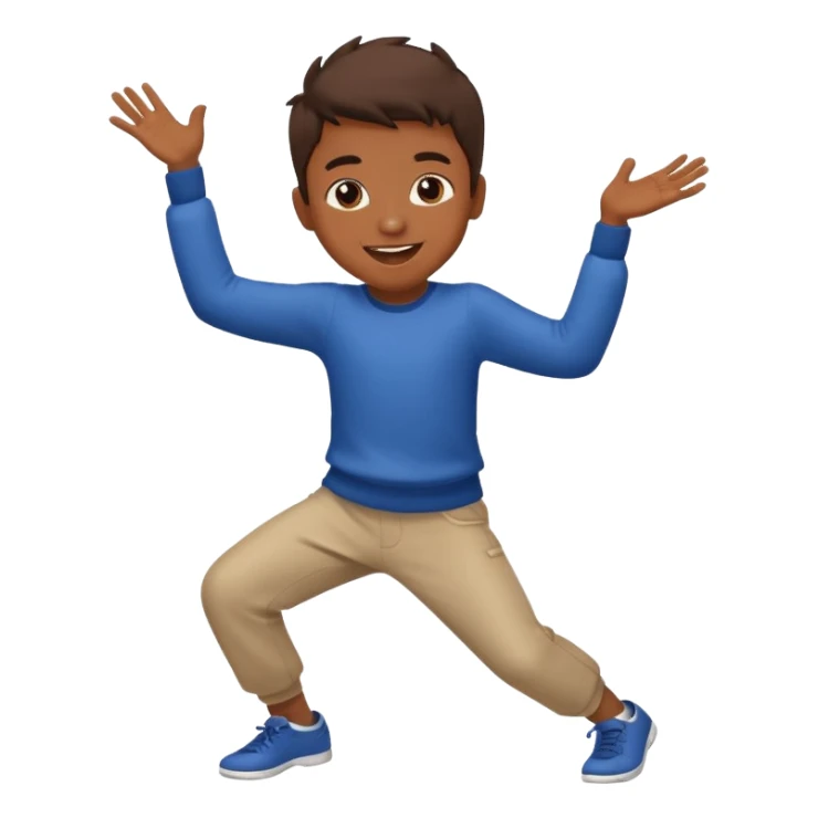 Niño bailando sticker
