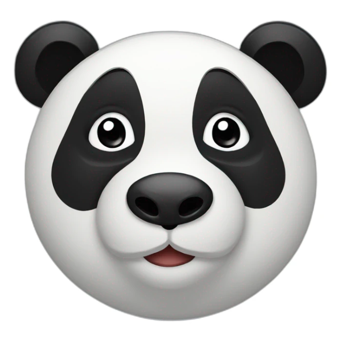 Cœur panda sticker