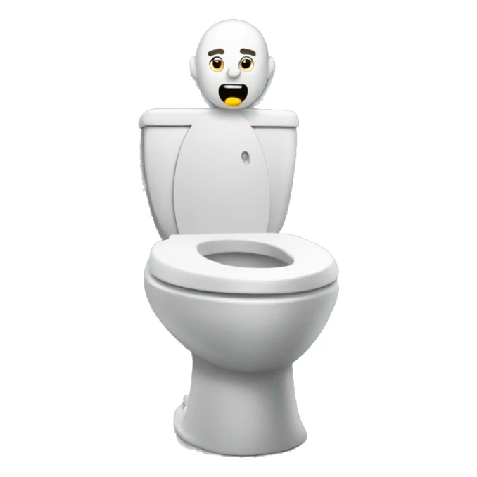 A man in the toilet sticker