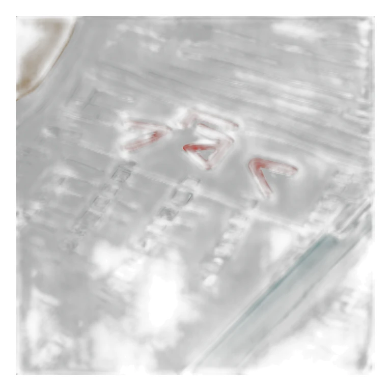 An exam sheet with a red A on top sticker