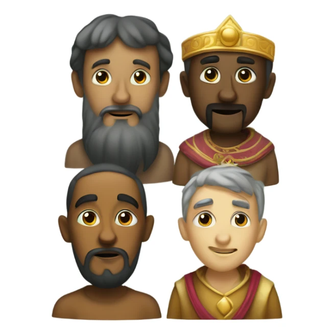 Melchior Caspar and Balthazar three wise men sticker