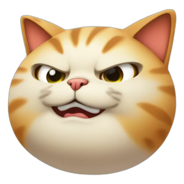 nasty fat cat wearing puncho sticker