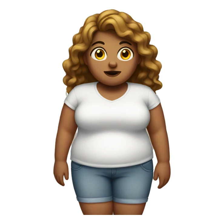 Fat girl sticker