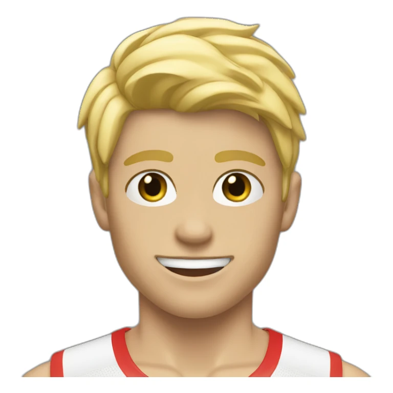 Athletic blonde gay boy sticker