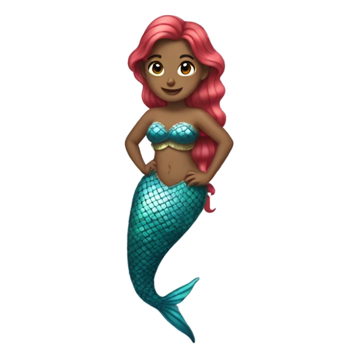 Siya wearing mermaid  sticker