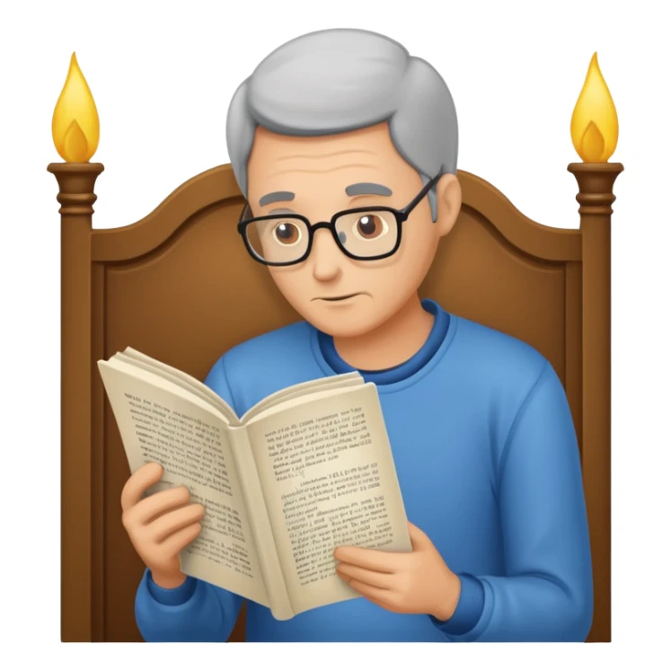 a man reads an obituary sticker