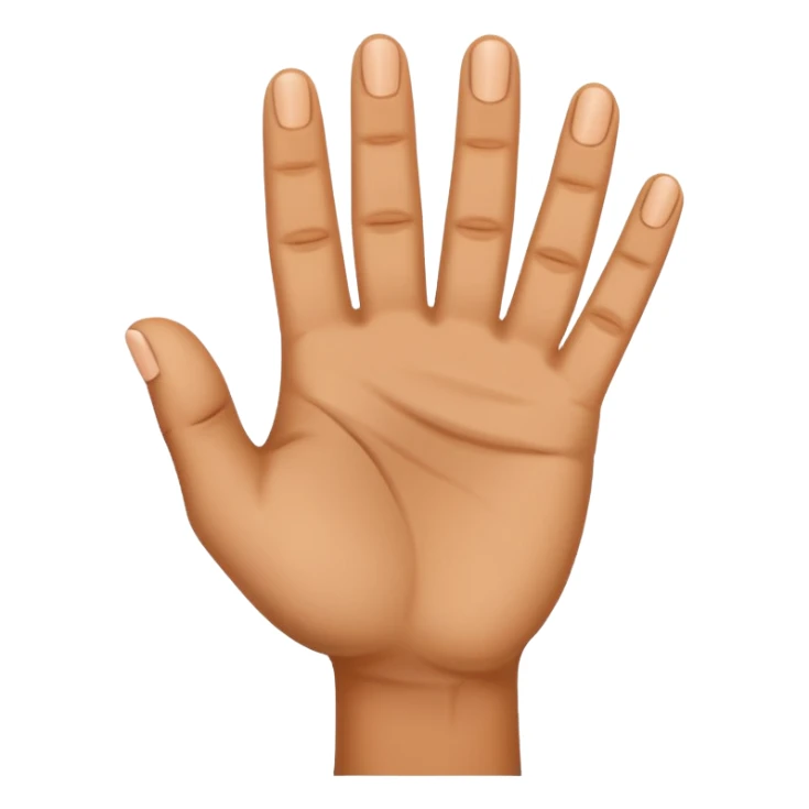 a what a hand with three fingers up sticker
