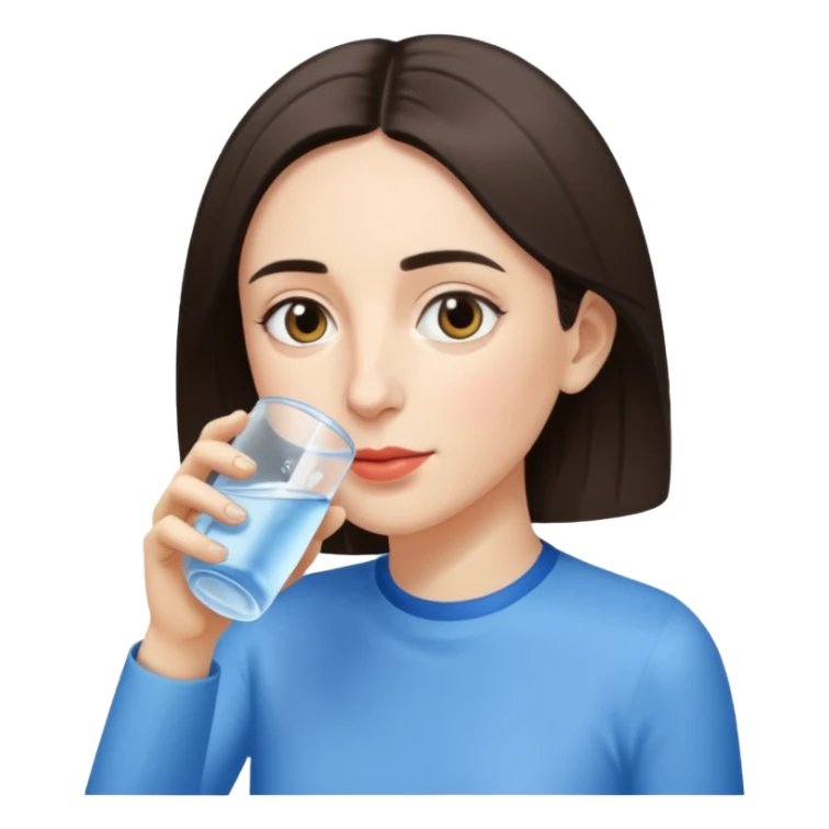 Maia Sandu drinking water sticker