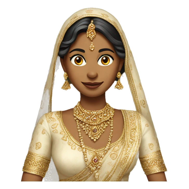A fair Indian Bride sticker