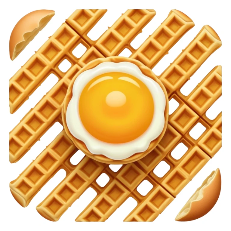 Hong-kong-style Egg puff waffle sticker