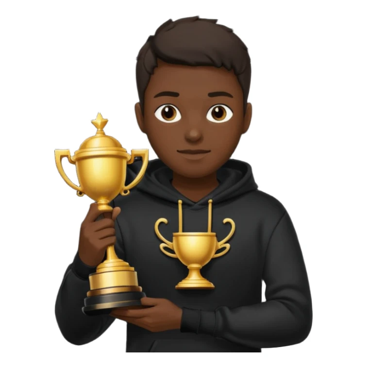 MVP + Tournament +Gaming + Black sweatshirt sticker