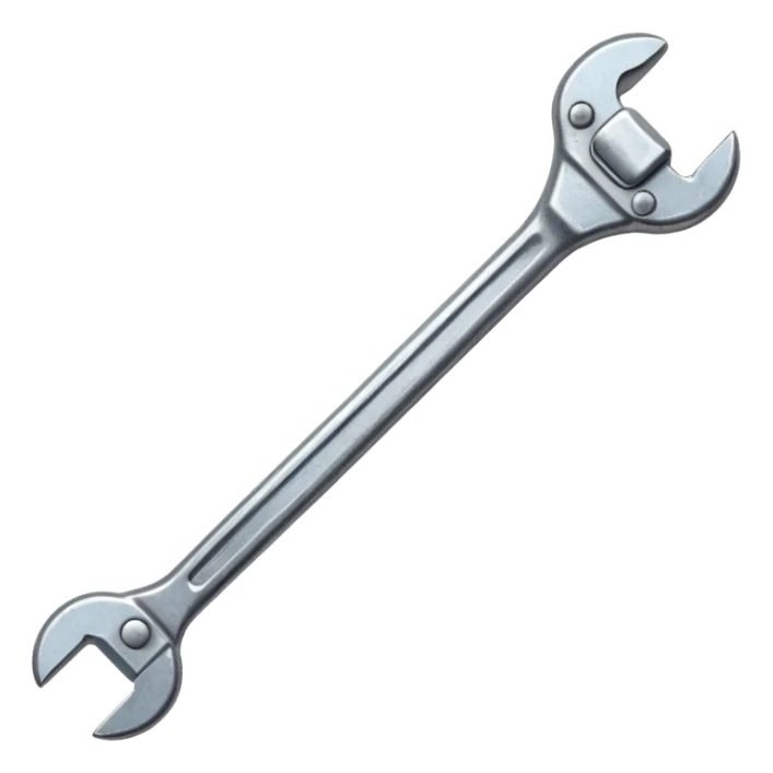 make me a retro-style wrench just one  sticker