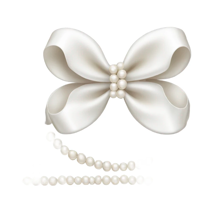 Bow made of pearls ￼ sticker