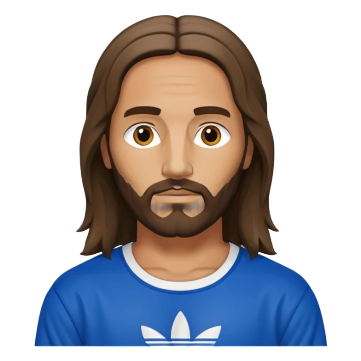 jesus in adidas clothes looking cool sticker