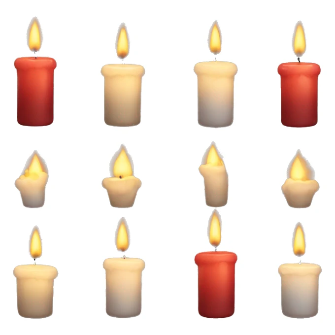 Candle in bottle sticker