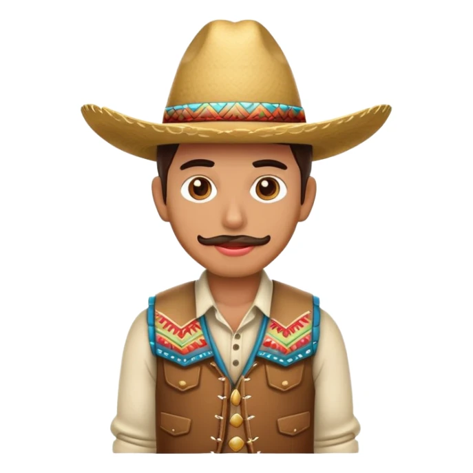 vaquero sacando la lengua  sticker