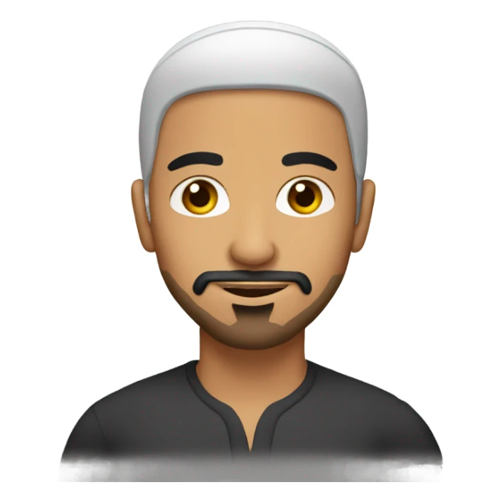 one arab hot man with a goatee  sticker