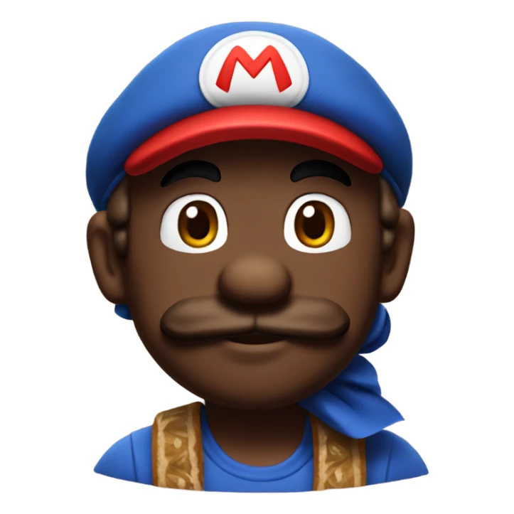 Mario with bandana sticker
