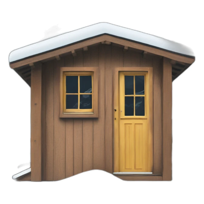 A tele cabin for the Midi Needle in Chamonix sticker