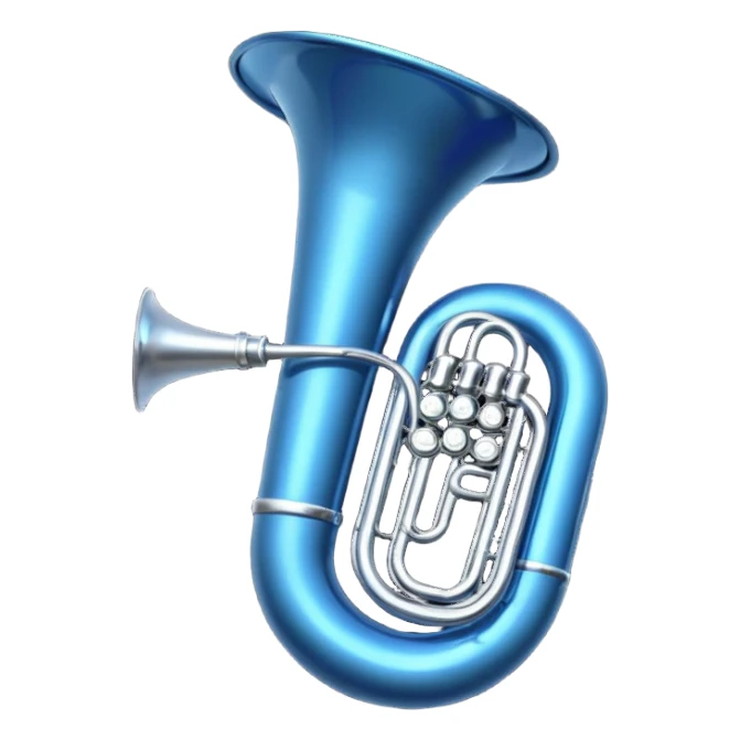 tuba azul escura sticker