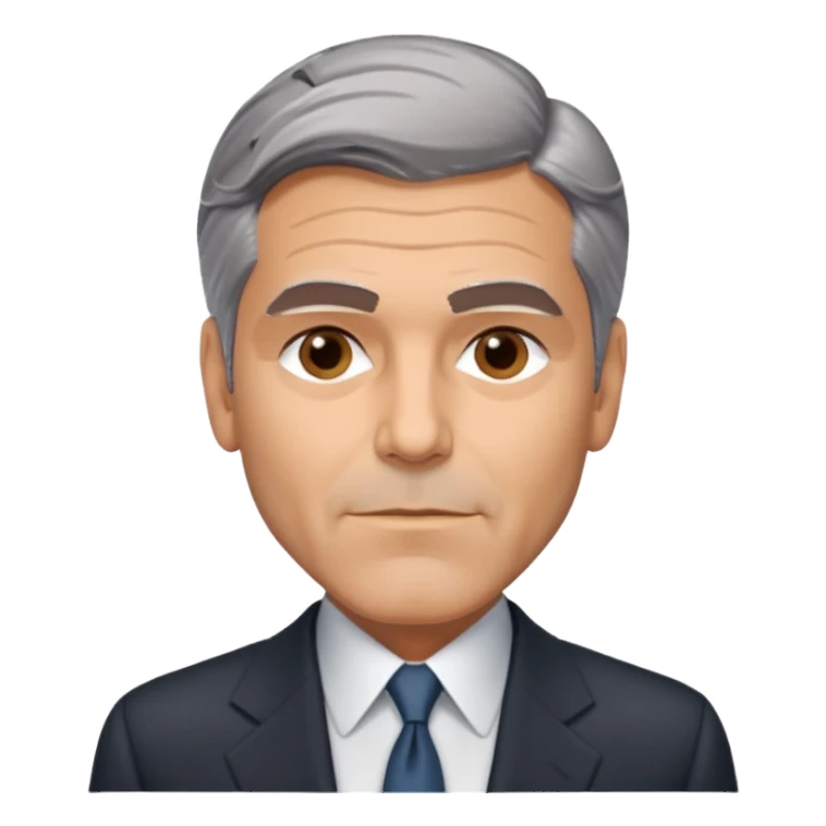 George clooney sighing sticker