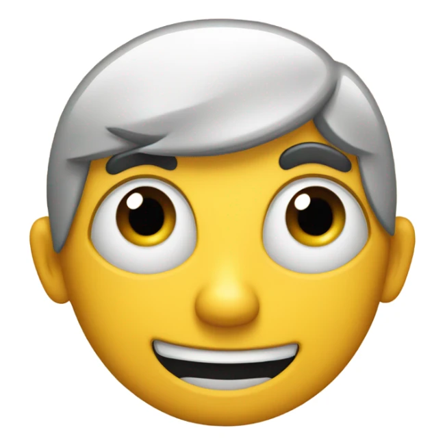 Emoji staring out corner of eye sticker