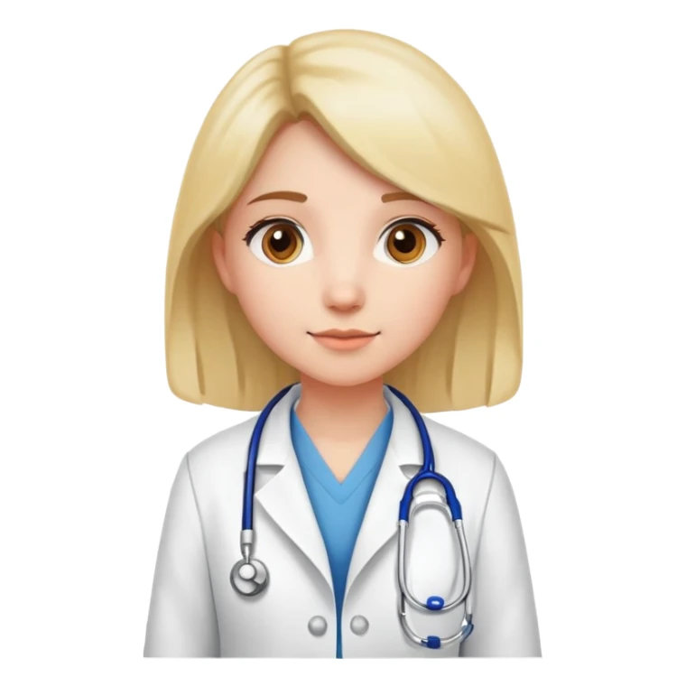 Girl veterinarian  sticker