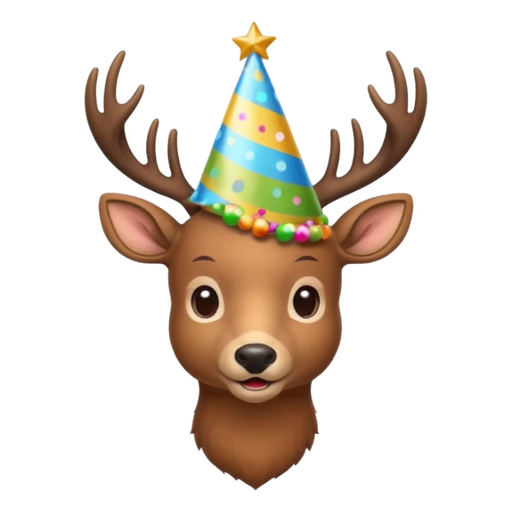 a new year's deer, Christmas mood sticker