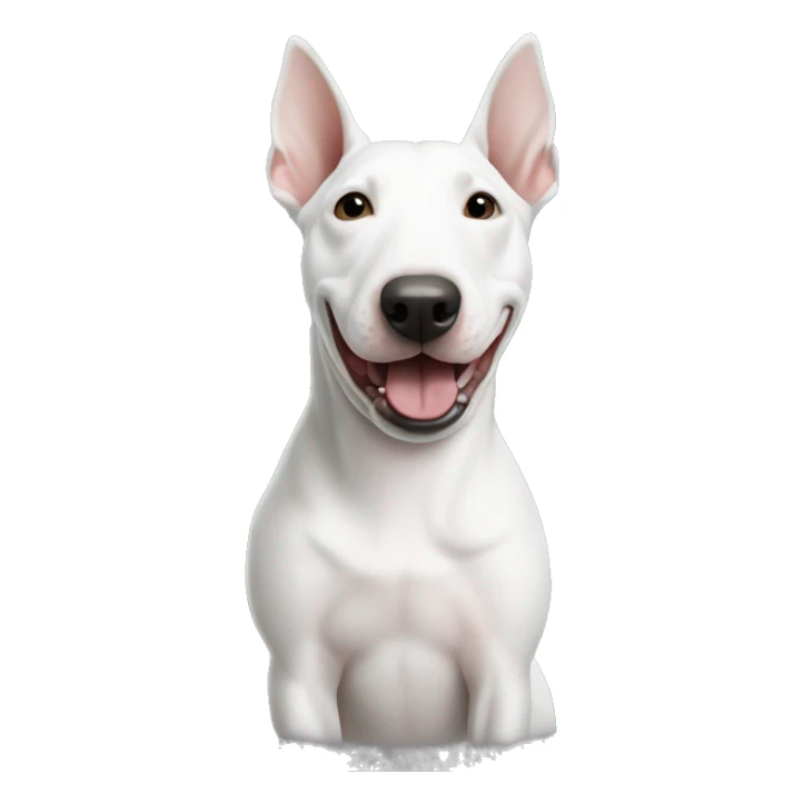 grey var with a bullterrier beside sticker