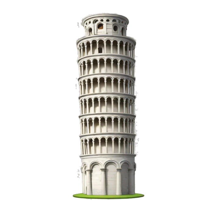 Very small Leaning tower of pisa  sticker