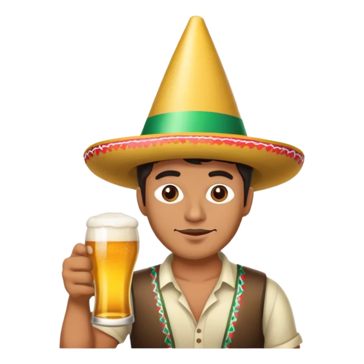 Mexican guy partying in the shadows sticker