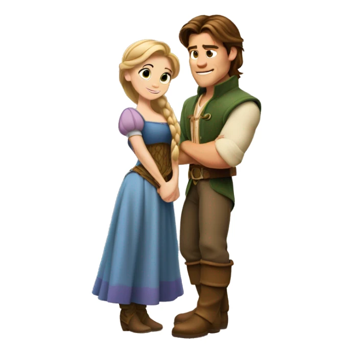Rupunzel and Flynn Ryder from Disney  sticker