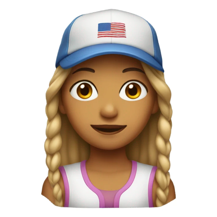 girl with nyc hat sticker