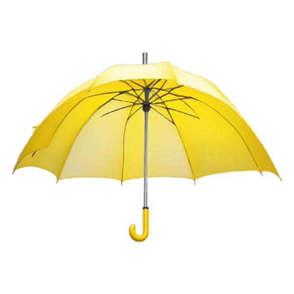 yellow umbrella  sticker