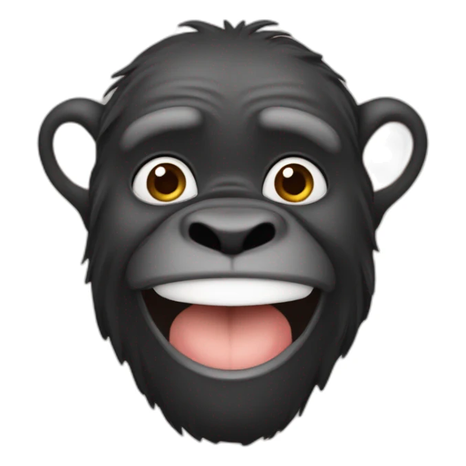 Singe qui fait un bisous sticker