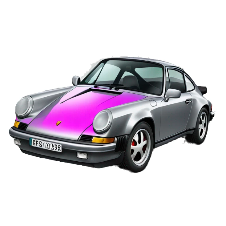 Car Porsche 911 punk sticker