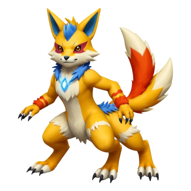 Lombax-Zeraora-Renamon full body sticker