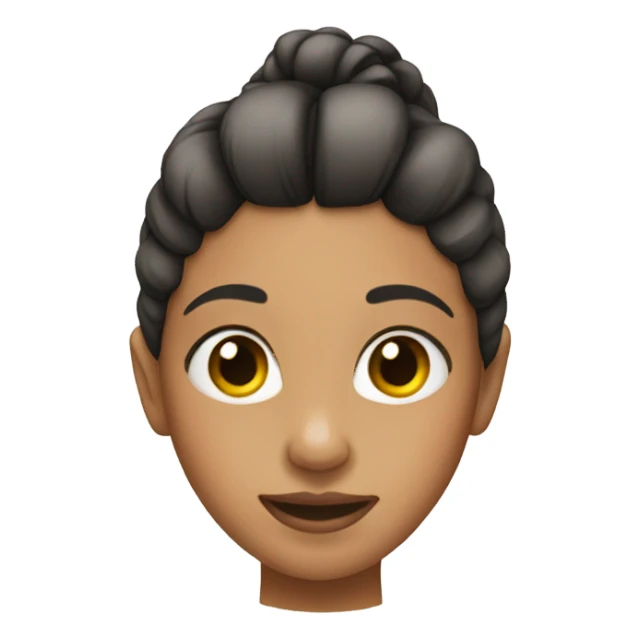 Girl with two ponytails  sticker