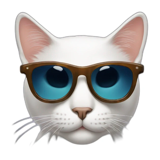 Cat with sunglasses sticker