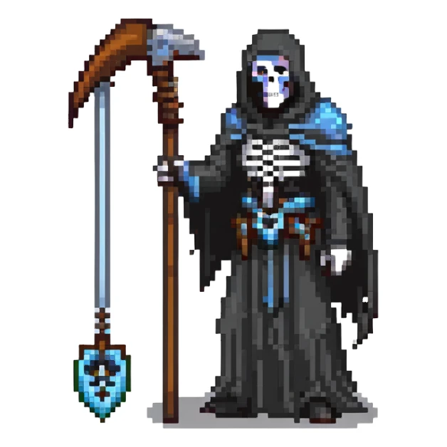 grim reaper harvesting souls sticker