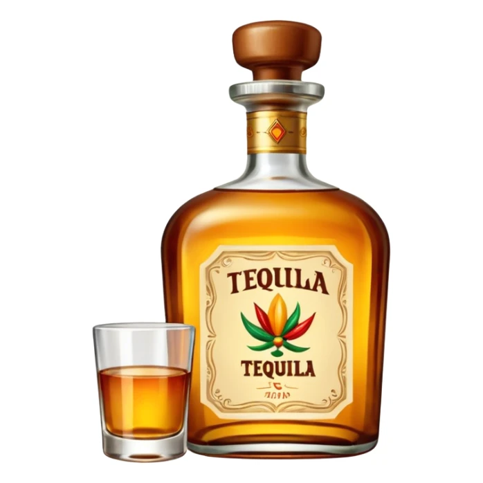 Bottle of Tequila sticker