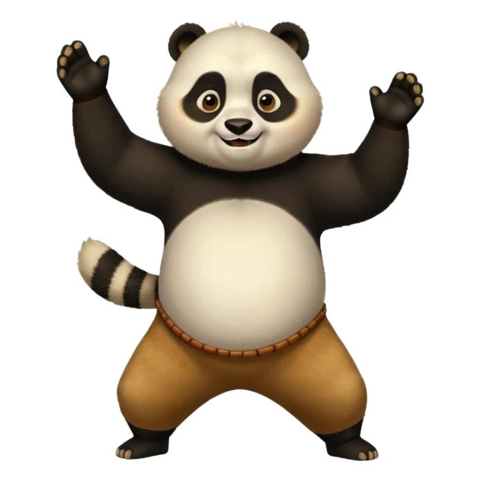kung fu panda whole body sticker