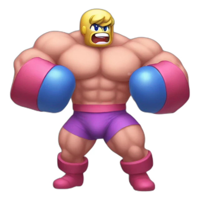 Kirby muscles  sticker