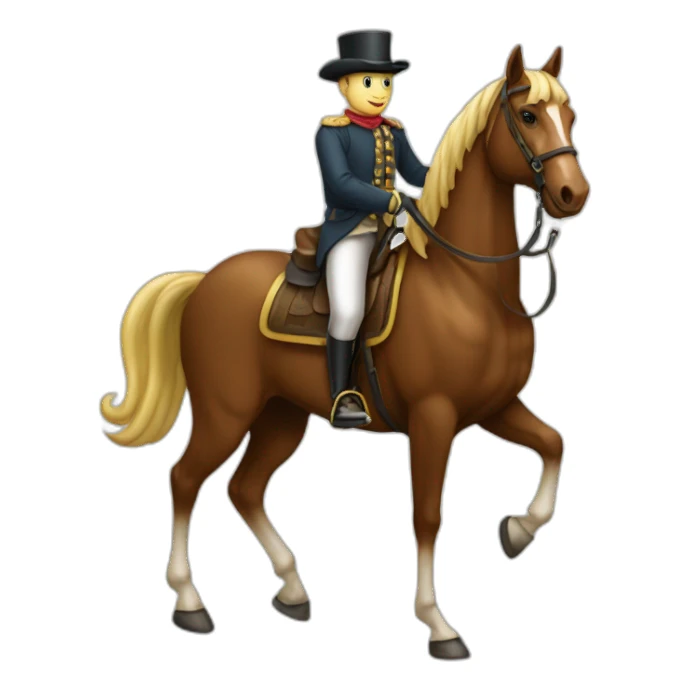 Monsieur sur cheval sticker