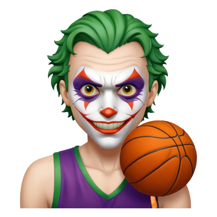 Joker with basketball sticker
