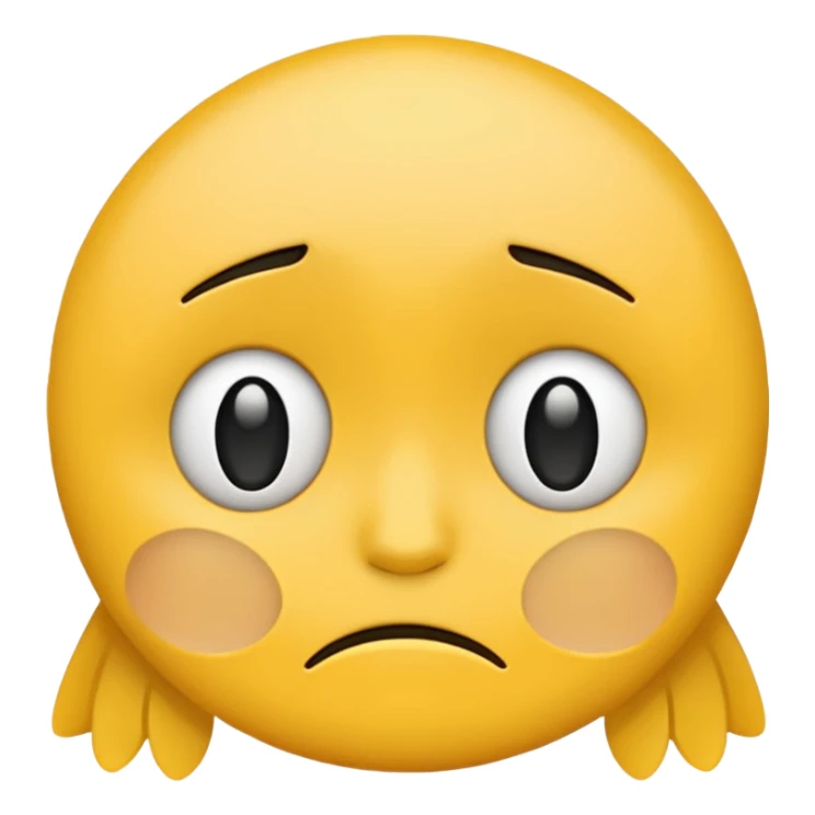 sad face emoji sticker