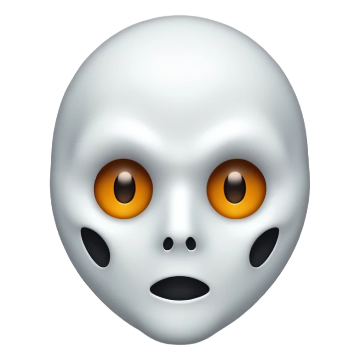 ghost  mask sticker
