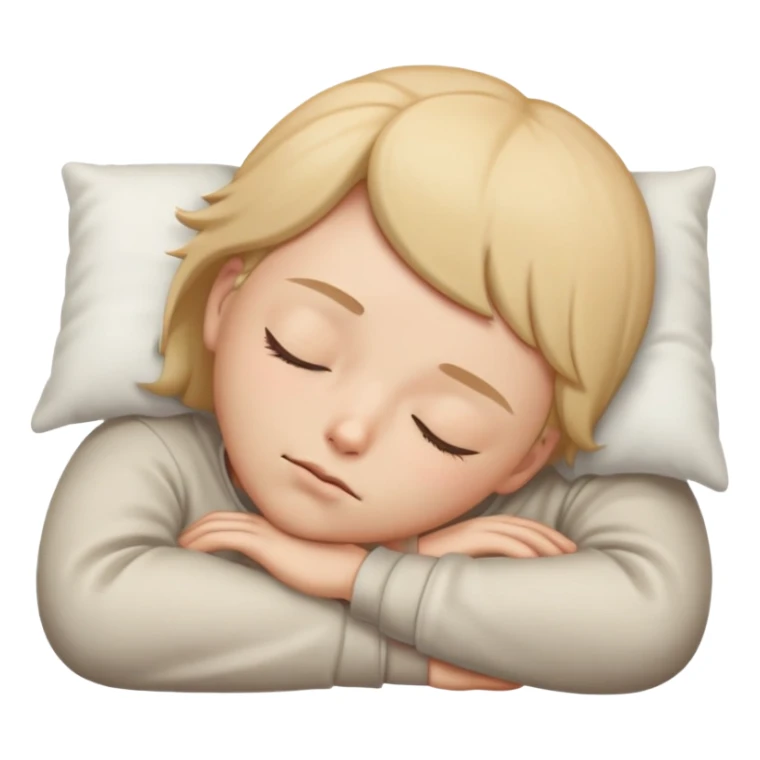 clothed, asleep facing up with eyes closed sticker