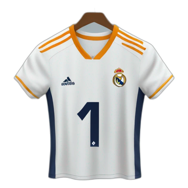 Real madrid jersey with number 16 on it sticker