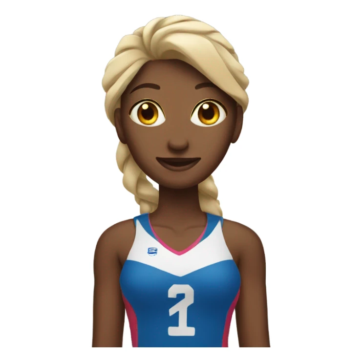 volleyball girl sticker